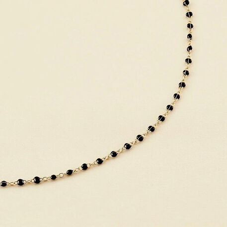Collier ras du cou SMARTY - Noir / Doré - Colliers  | Agatha