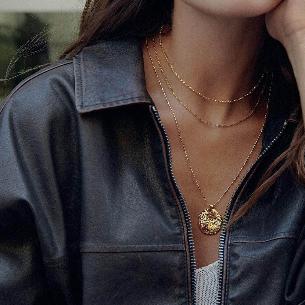 Pendentif ASTREE - Doré - Bijoux sans pierre  | Agatha