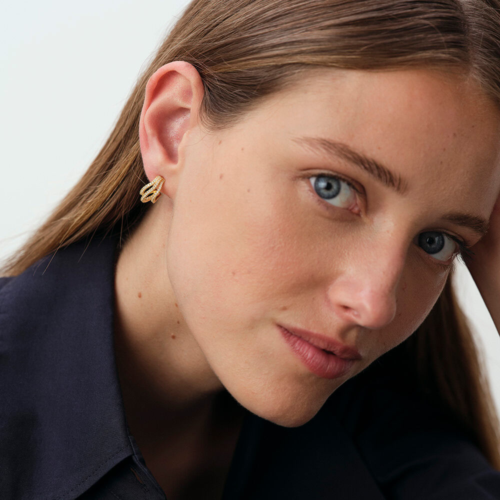 Cr&eacute;oles DAUPHINE - Cristal / Dor&eacute; - Cr&eacute;oles  | Agatha