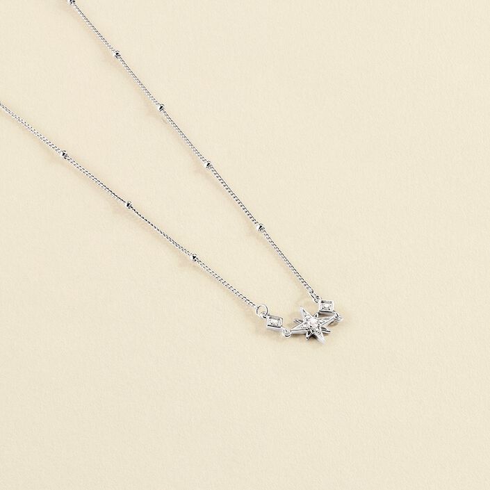 Collier ras du cou OURSE - Cristal / Argenté - Colliers  | Agatha