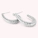 Créoles HARMONIE - Argenté - Boucles d'oreilles  | Agatha