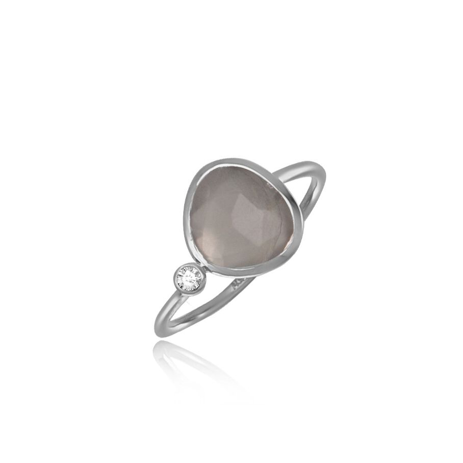 Bague fine HAIKU - Rose pâle/ doré - Bagues  | Agatha