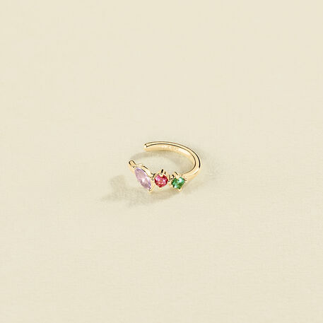 Piercing ear cuff AMAS - Multicolore / Doré - Piercings  | Agatha