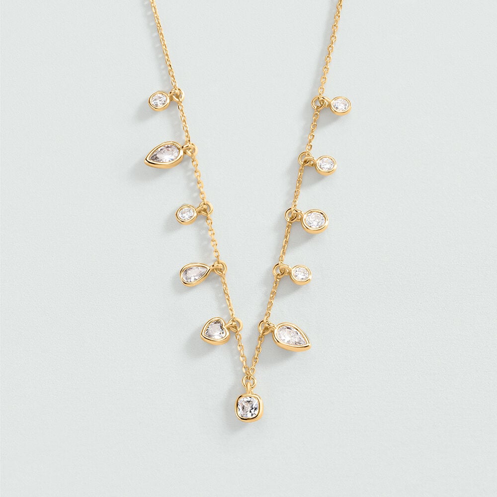 Collier ras du cou CANDY - Cristal / Doré - Colliers ras du cou  | Agatha