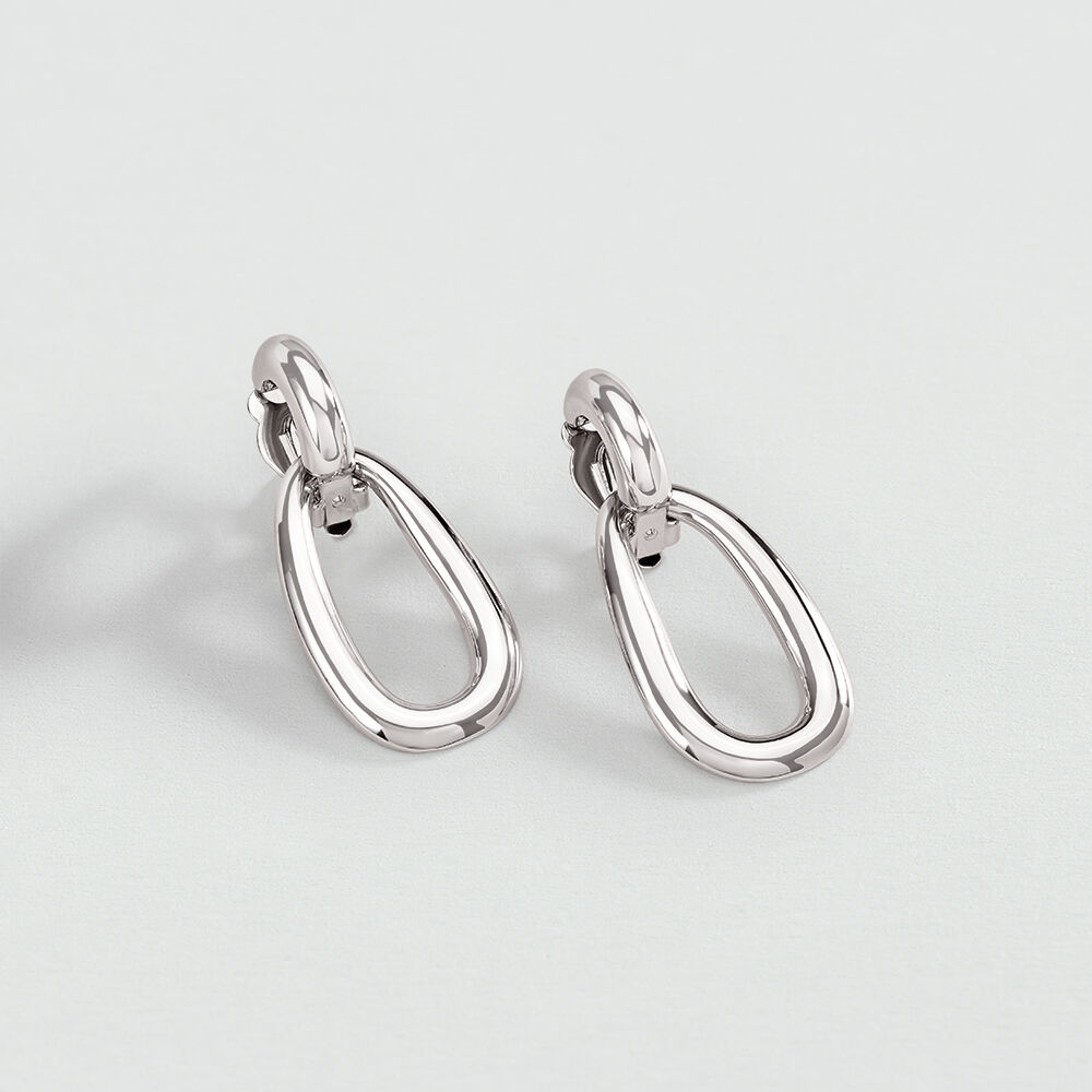 Boucles d'oreilles clips TURENNE - Argenté - Boucles d'oreilles clips  | Agatha