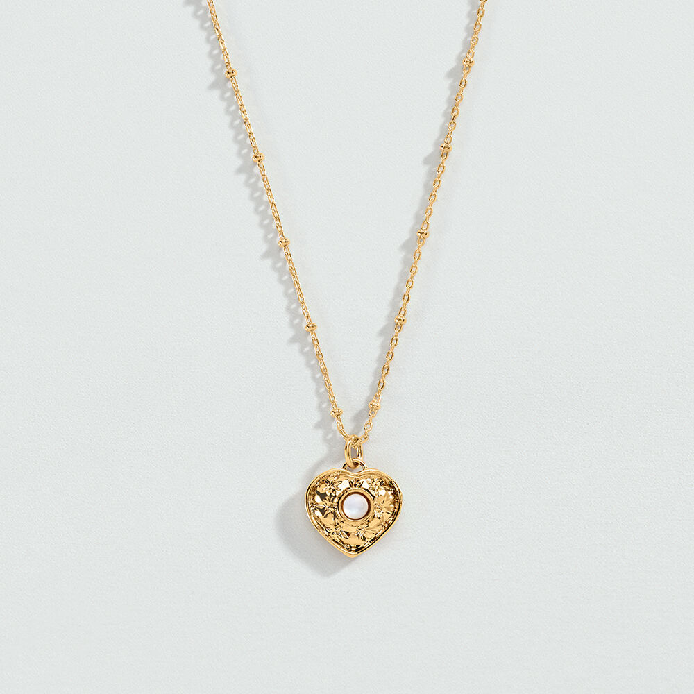 Collier ras du cou PONT DES ARTS - Dor&eacute; / Blanc - Colliers ras du cou  | Agatha