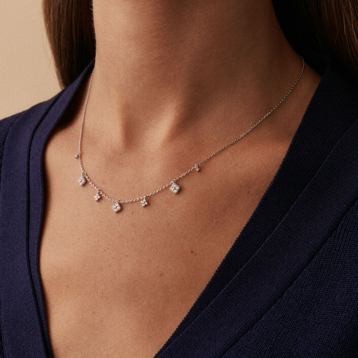 Collier ras du cou BELOVED - Cristal / Argenté - Colliers  | Agatha