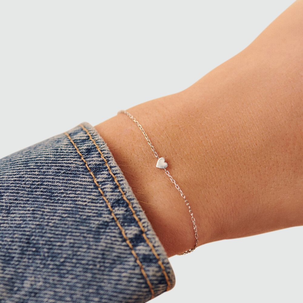 Bracelet souple WITH LOVE - Argent&eacute; - Bracelets fantaisie  | Agatha