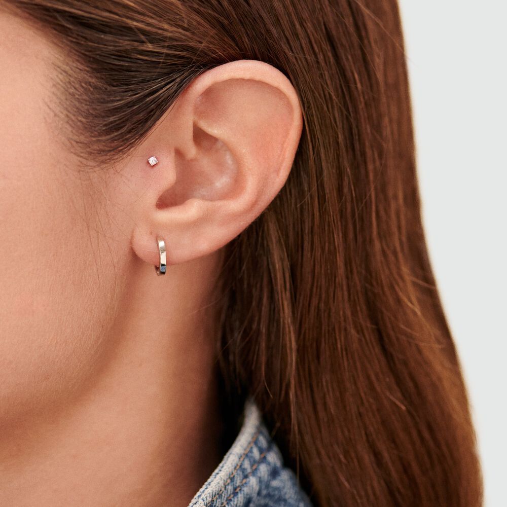 Piercing Hélix & Tragus PAULA - Cristal / Argenté - Piercing Hélix & Tragus  | Agatha