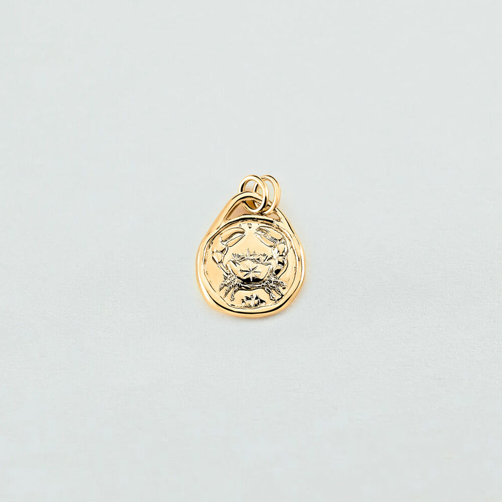 Pendentif CANCER ZODIAQUE - Doré - Bijoux sans pierre  | Agatha