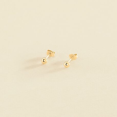 Boucles d'oreilles puces SOL - Doré - Boucles d'oreilles puces  | Agatha