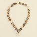 Collier mi-long BOUCLE - Ecaille / Doré - Colliers  | Agatha