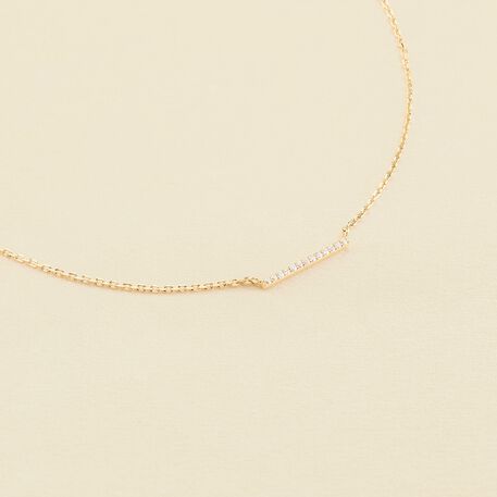 Collier ras du cou BARSHINE - Cristal / Doré - Colliers  | Agatha