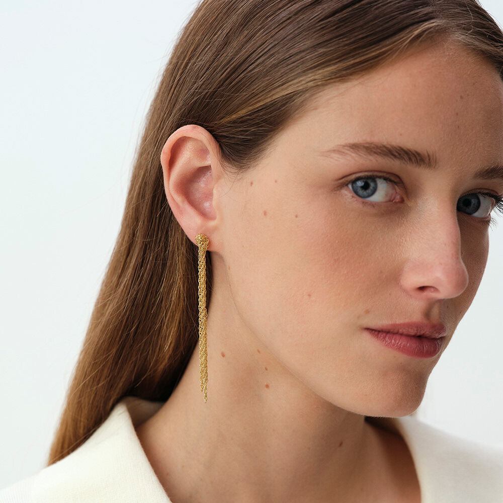 Boucles d'oreilles pendantes SOLFERINO - Dor&eacute; - Boucles d'oreilles pendantes  | Agatha