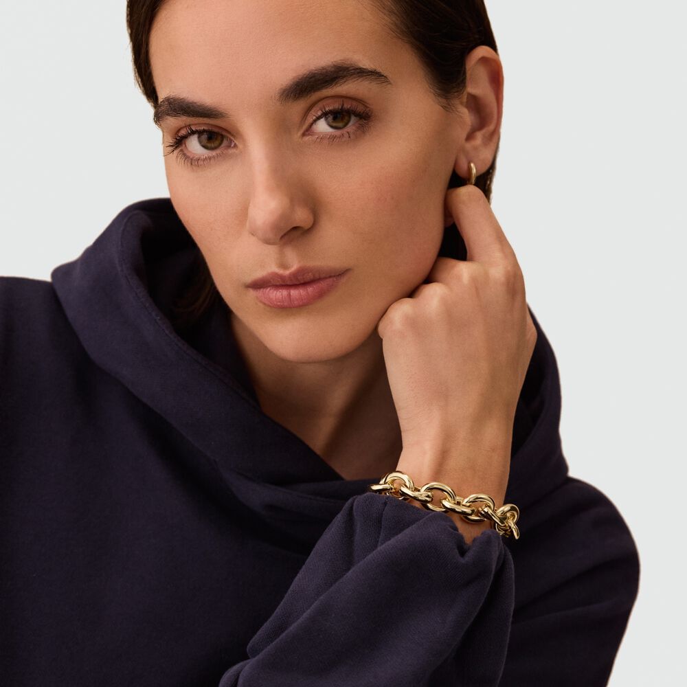 Bracelet souple XOXO - Dor&eacute; - Bracelets fantaisie  | Agatha