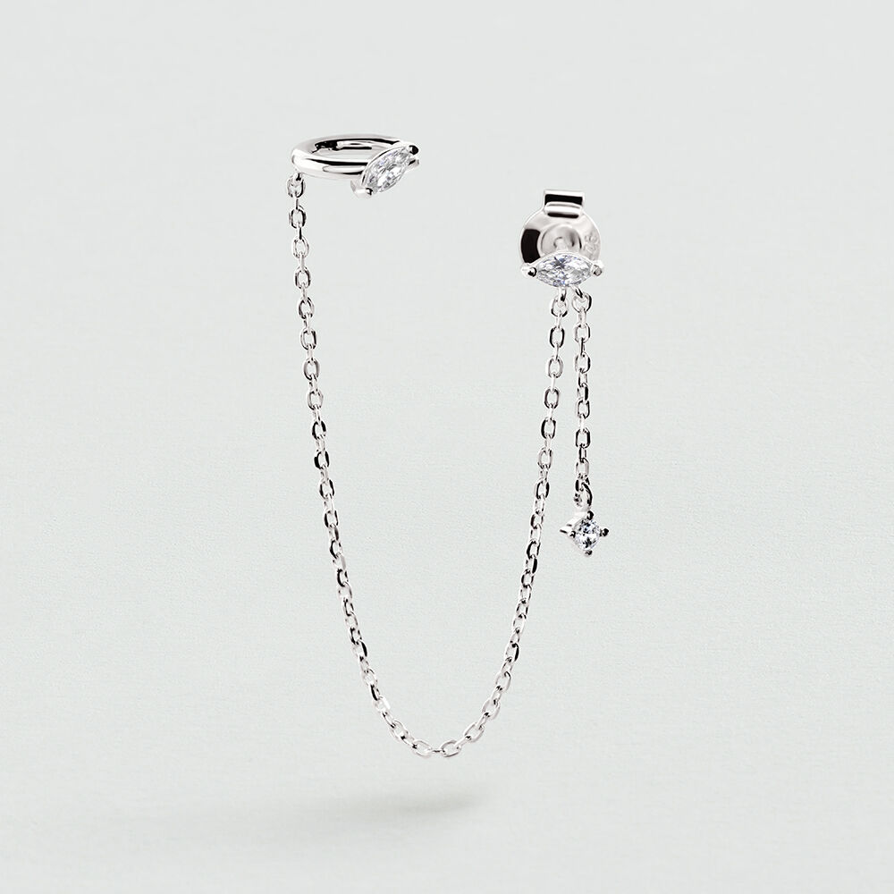 Puce &agrave; l'unit&eacute; MIX & MATCH - Cristal / Argent&eacute; - Boucles d'oreilles puces  | Agatha