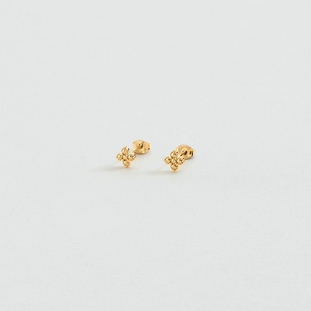 Boucles d'oreilles puces BELOVED - Dor&eacute; - Boucles d'oreilles puces  | Agatha