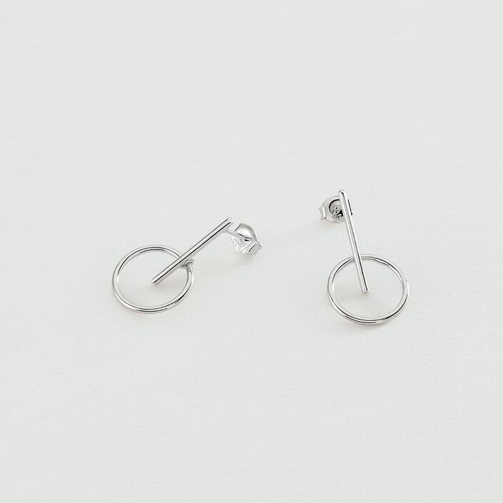 Boucles d'oreilles pendantes PHILRING - Argenté - Boucles d'oreilles  | Agatha