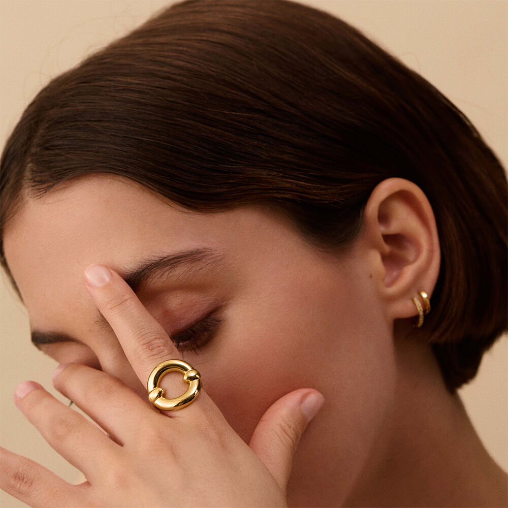 Bague large INES Dore