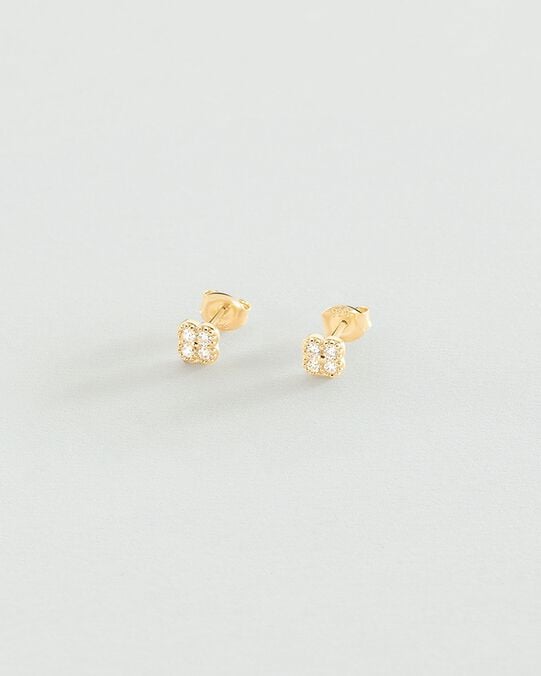 Boucles d'oreilles puces BELOVED - Cristal / Doré - Boucles d'oreilles puces  | Agatha Boucles d'oreilles puces BELOVED - Cristal / Doré - Boucles d'oreilles puces  | Agatha