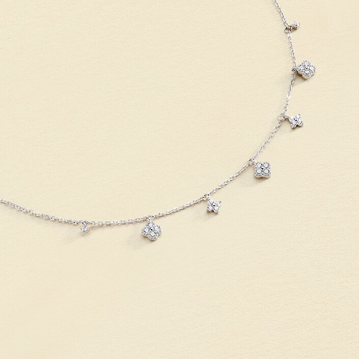 Collier ras du cou BELOVED - Cristal / Argenté - Colliers  | Agatha