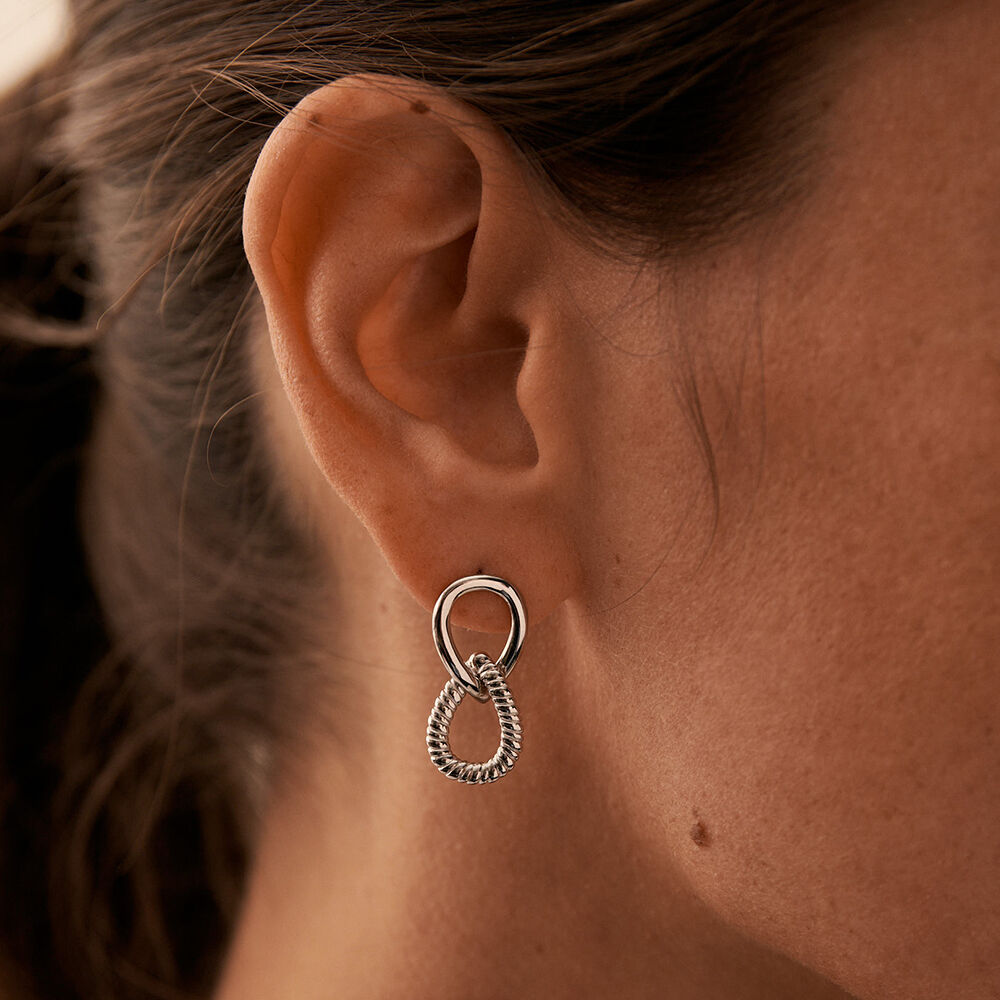 Boucles d'oreilles pendantes HARMONIE - Argenté - Boucles d'oreilles  | Agatha