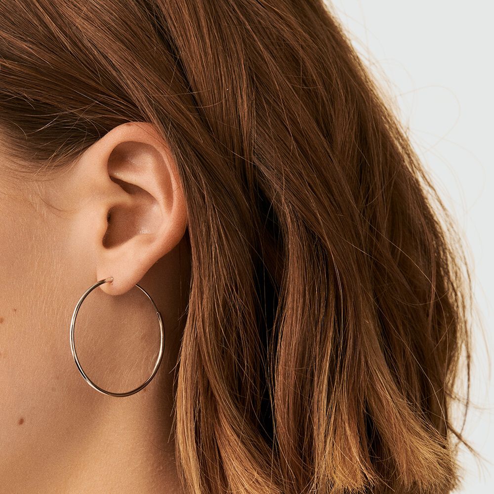Créoles CREOLA - Argenté - Boucles d'oreilles fantaisies  | Agatha