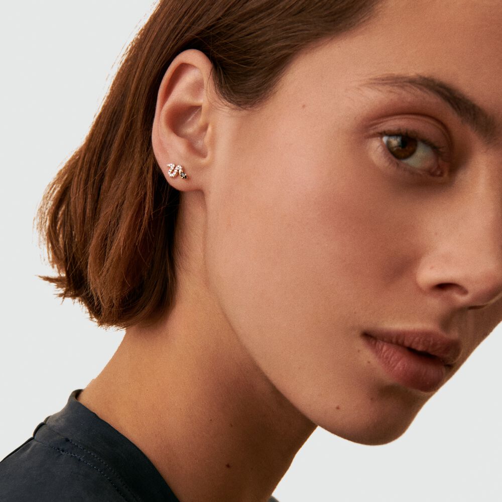 Piercing puce SNAKY - Doré / Gun - Piercings  | Agatha
