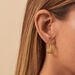 Créoles MAAT - Doré - Boucles d'oreilles  | Agatha