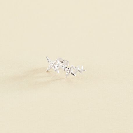 Piercing puce SHINING - Cristal / Argenté - Piercings  | Agatha