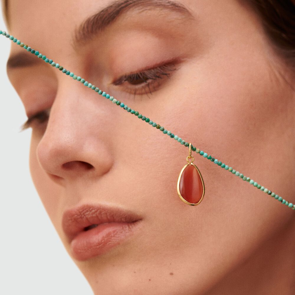 Pendentif PIERRE NATURELLE - Cornaline - Autres pierres  | Agatha