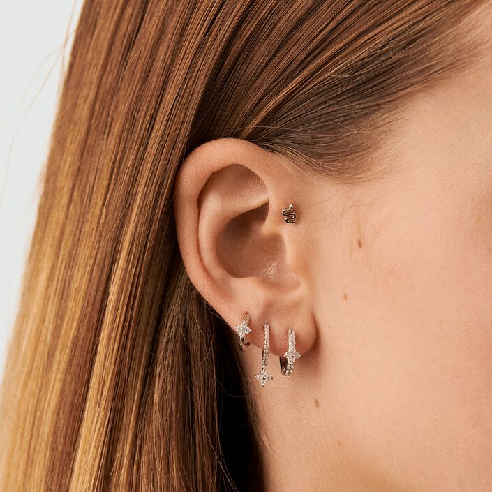 Piercing puce VIPER - Argenté - Piercings  | Agatha