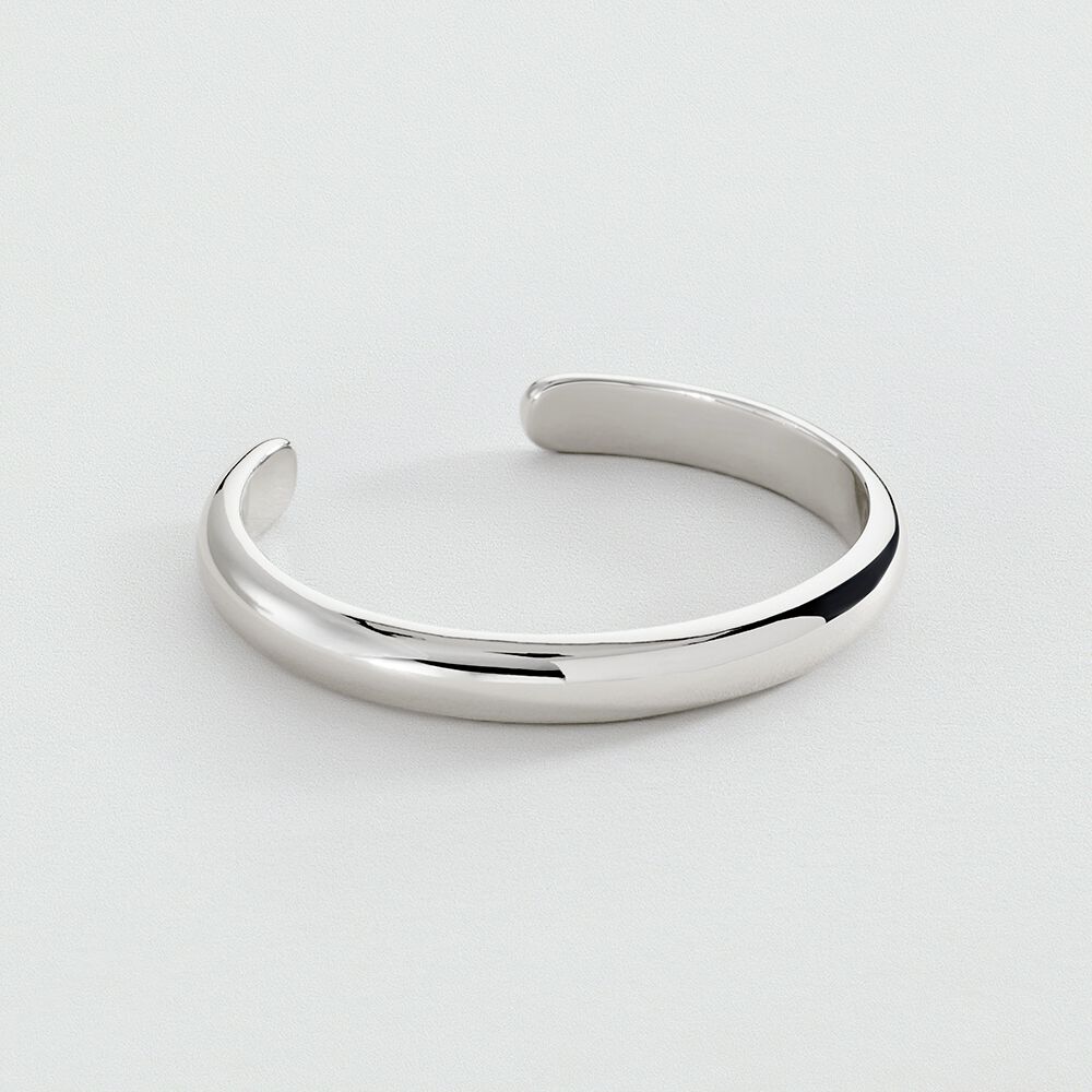 Jonc LEO - Argenté - Bracelets fantaisie  | Agatha