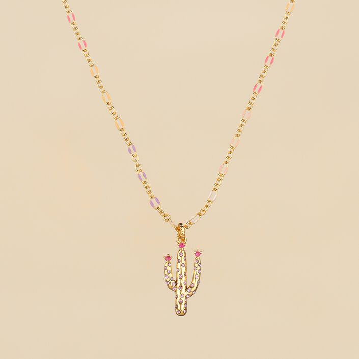 Collier ras du cou RODEO - Multicolore / Doré - Colliers  | Agatha