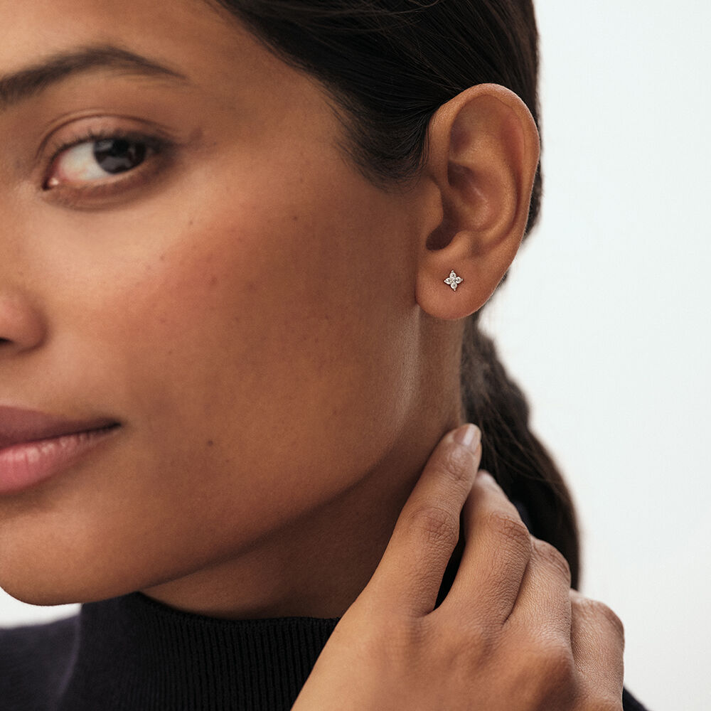 Piercing puce MIX& MATCH - Cristal / Argenté - Piercings  | Agatha