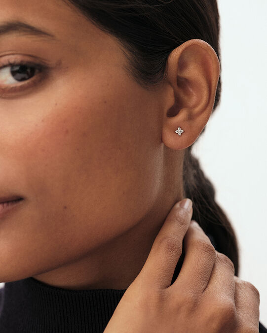 Piercing puce MIX& MATCH - Cristal / Argenté - Argent véritable  | Agatha Piercing puce MIX& MATCH - Cristal / Argenté - Argent véritable  | Agatha