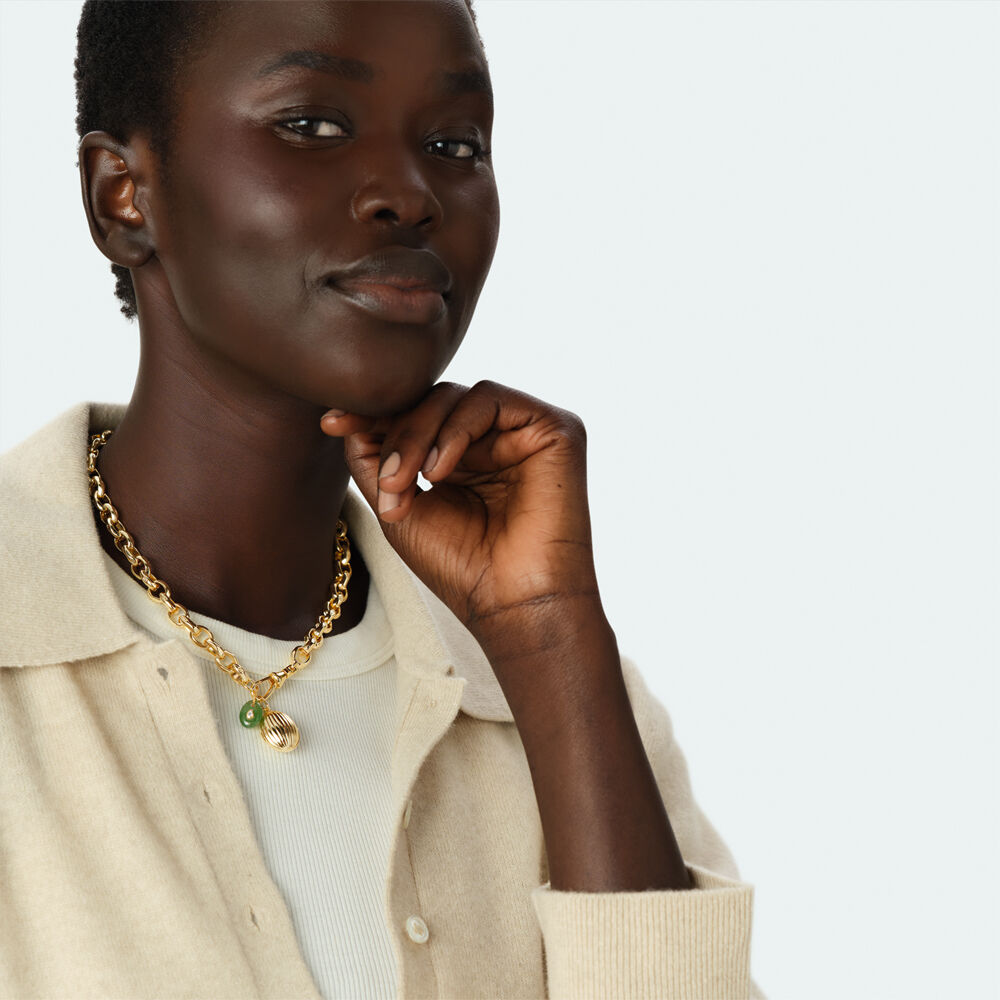 Pendentif M&Eacute;DAILLON STRI&Eacute; - Dor&eacute; - Nouveaut&eacute;s  | Agatha