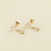 Boucles d'oreilles pendantes BELOVED - Cristal / Doré