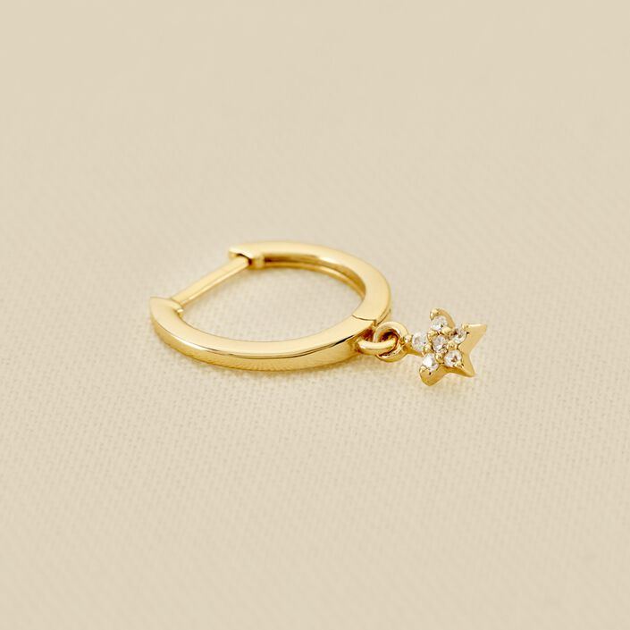 Piercing créole CRIOSTAR - Cristal / Doré - Piercings  | Agatha