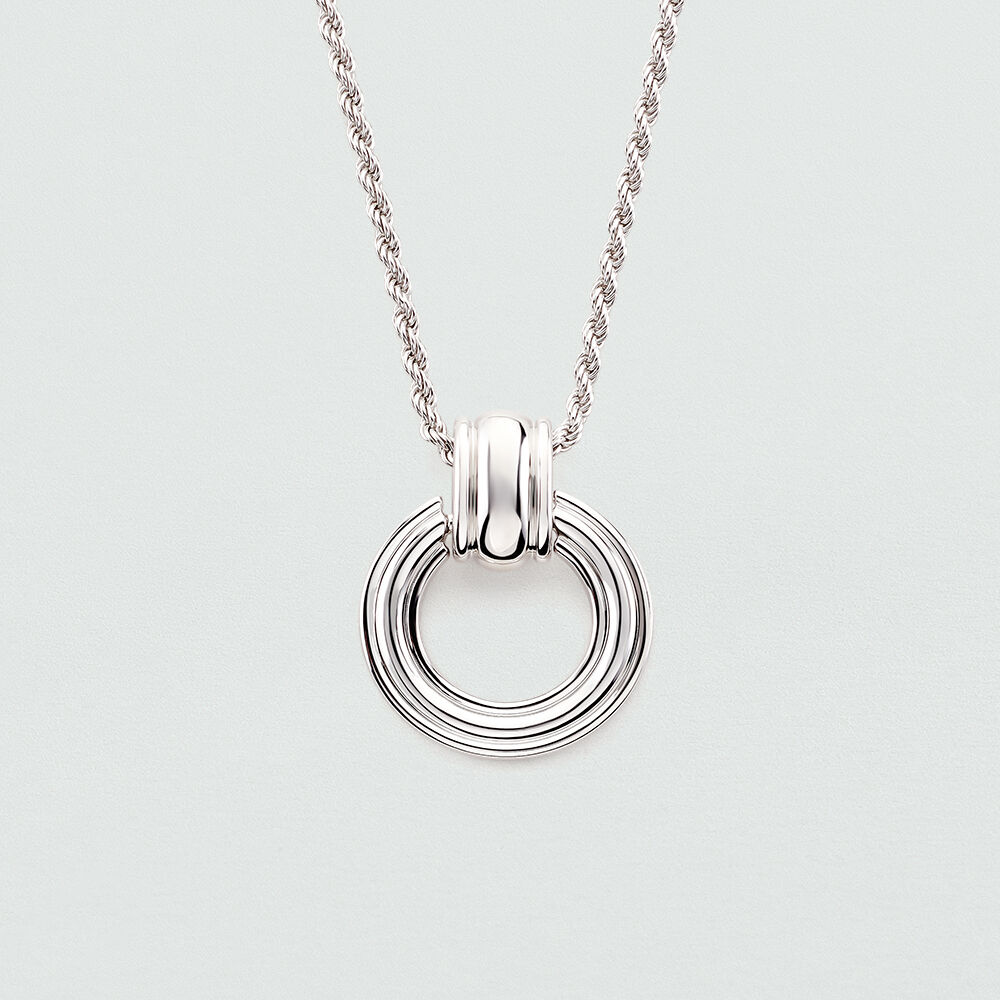 Collier mi-long 1960 - Argenté - Colliers fantaisie  | Agatha