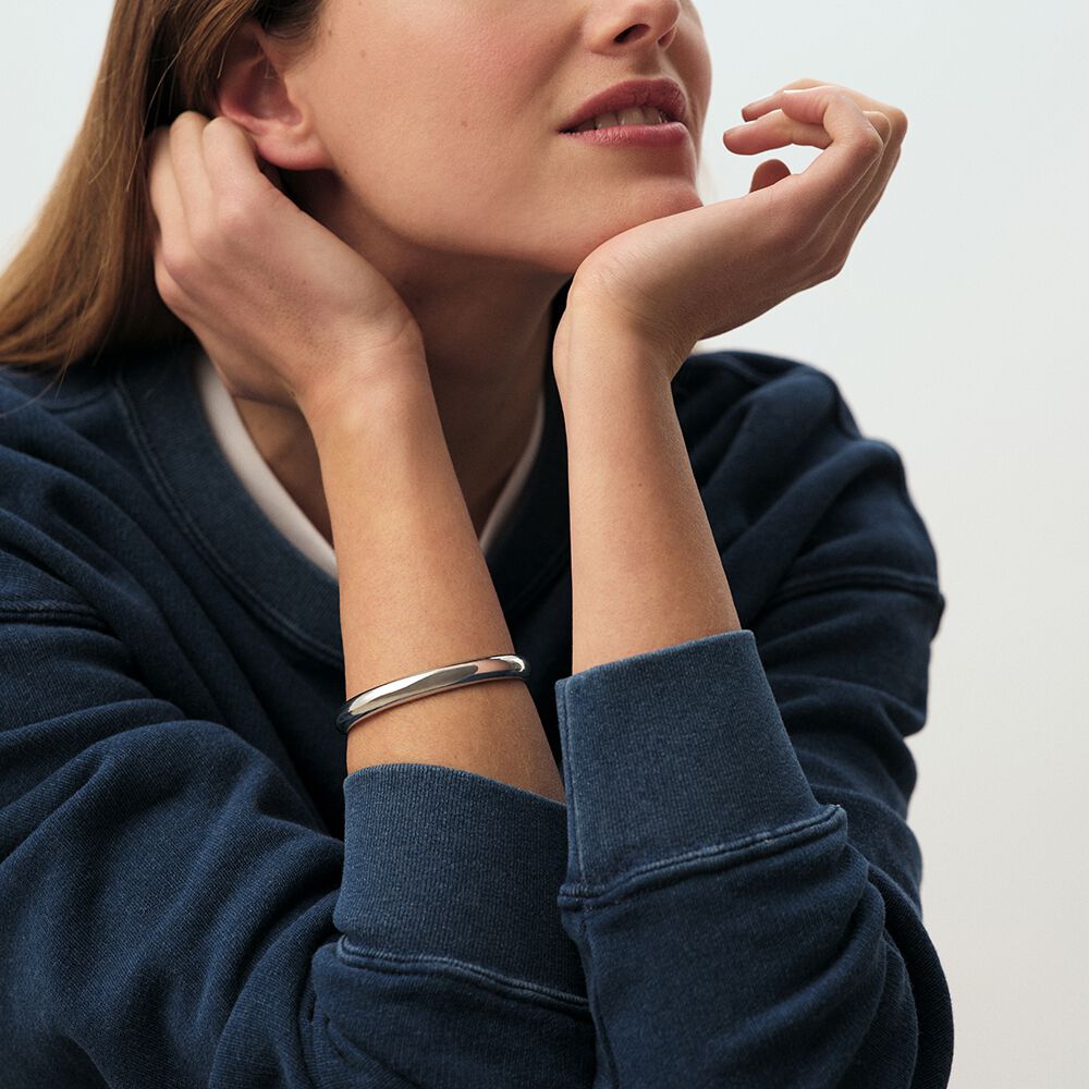 Jonc LEO - Argenté - Bracelets fantaisie  | Agatha