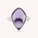 Bague fine MOON - Amethyste / Argenté - Bagues  | Agatha