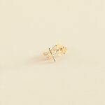 Piercing puce LIBELULA - Cristal / Doré - Piercings  | Agatha