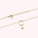 Collier mi-long FEMME - Cristal / Doré - Colliers  | Agatha