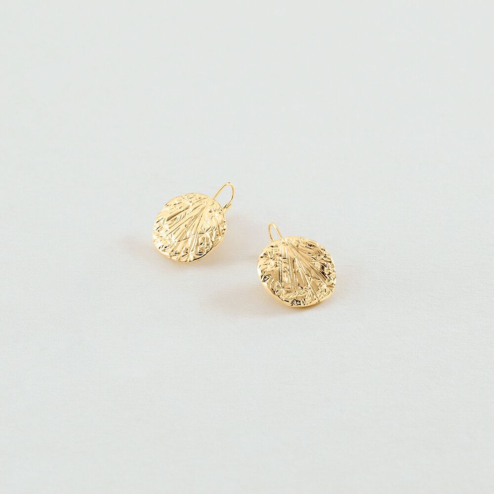 Boucles d'oreilles pendantes ASTREE - Doré - Boucles d'oreilles dormeuses  | Agatha