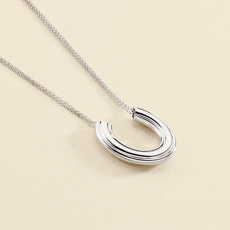 Collier mi-long 1960 - Argenté - Colliers  | Agatha