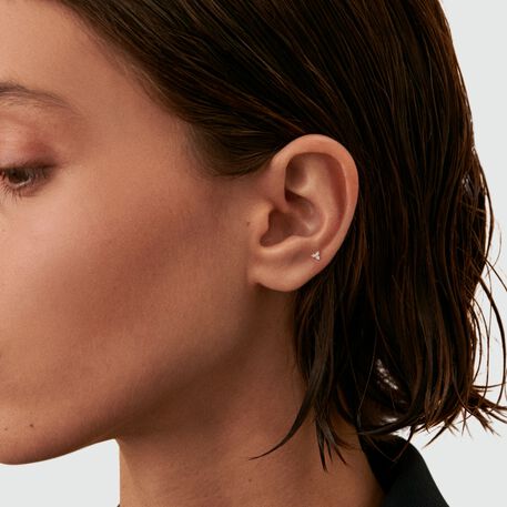 Piercing puce MINPUNTA - Cristal / Argenté - Piercings  | Agatha