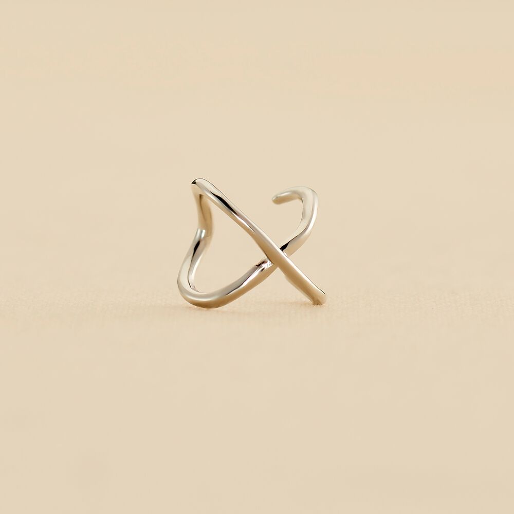 Piercing ear cuff CRUZADO - Argenté - Piercings  | Agatha