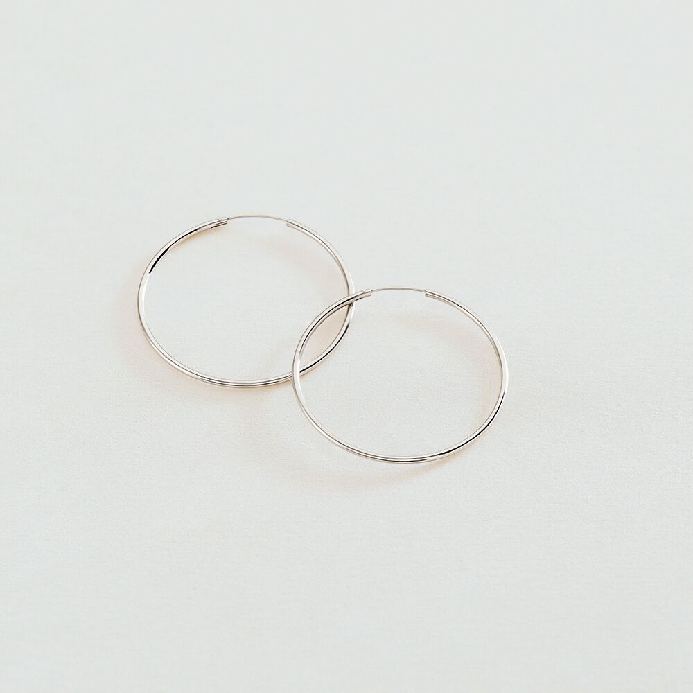 Créoles CREOLA - Argenté - Boucles d'oreilles fantaisies  | Agatha