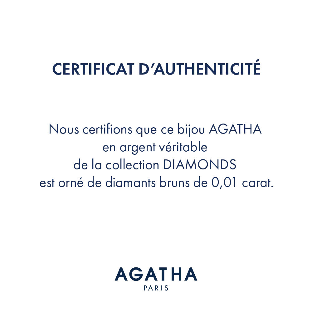 PLV CERTIFICAT D'AUTHENTICIT&Eacute; - Sans Couleur - Bijoux sans pierre  | Agatha